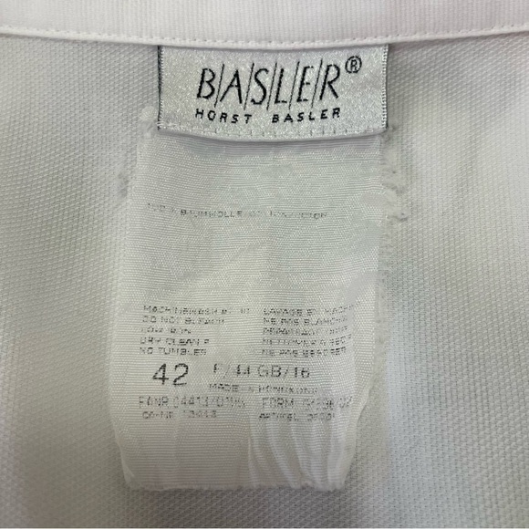 HORST Basler White Vintage Button Up Shirt US L - Picture 7 of 9